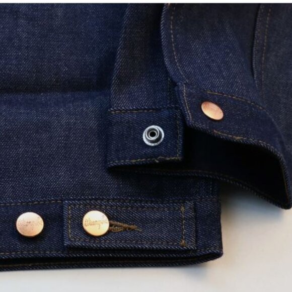 Wrangler Men's Denim Jacket 11MJZ Cone Mills Selvedge Sanforized Size L 14 oz. - Picture 9 of 16